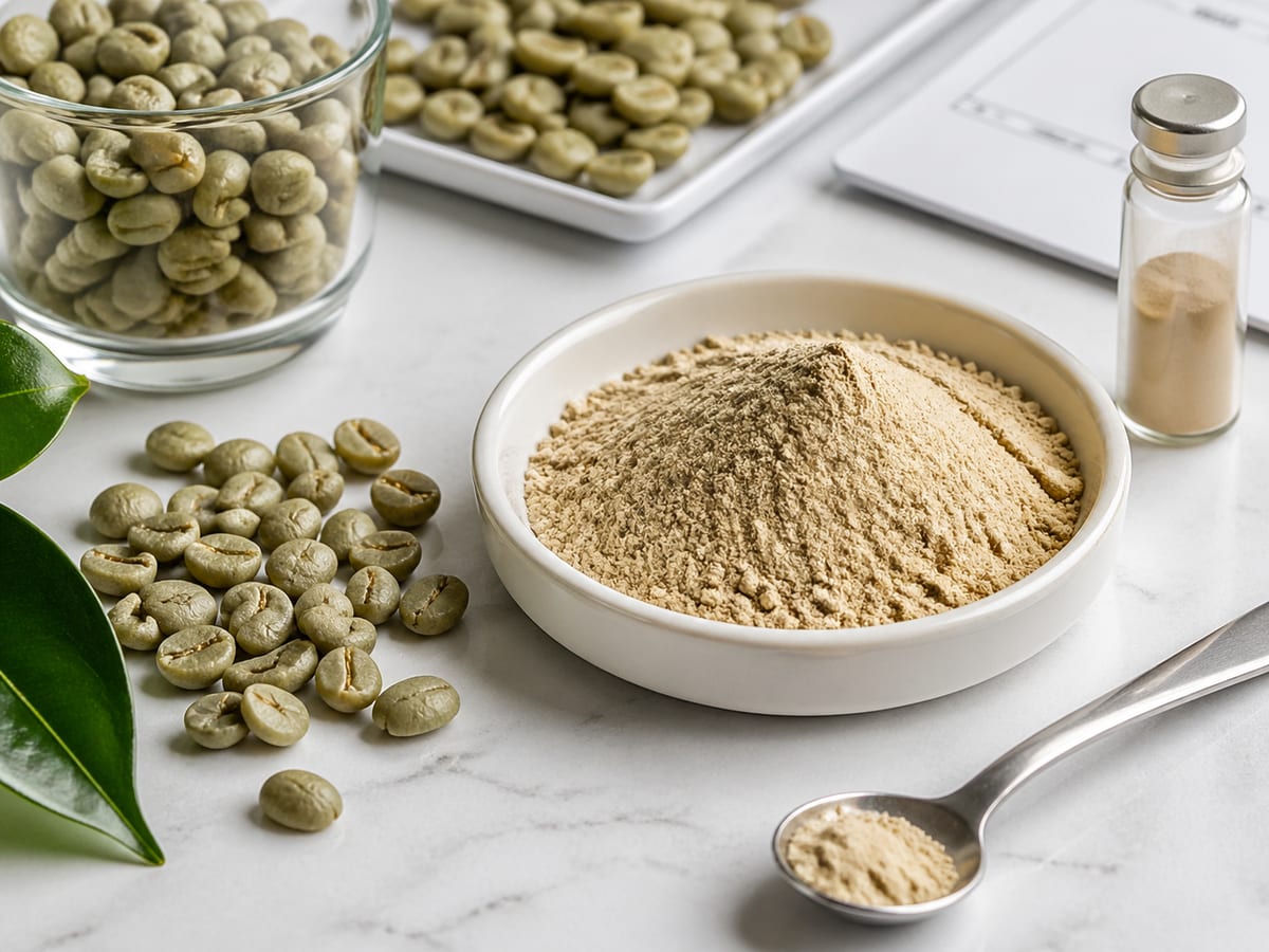 Realistic powder sample and raw botanical material suitable for functional beverage ingredient screening