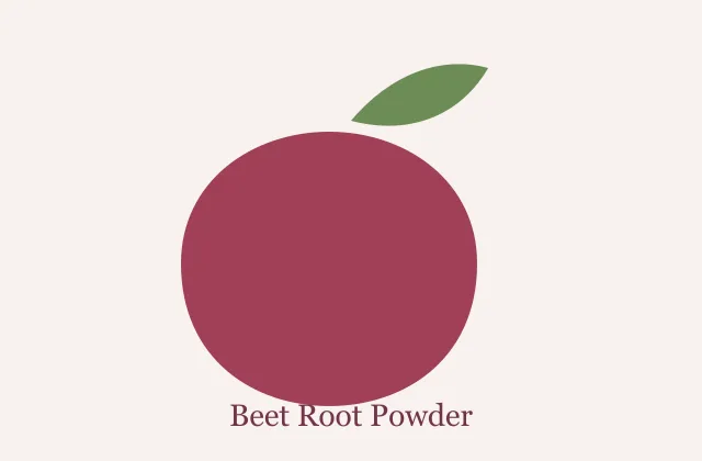 Photorealistic beet root powder with whole beets and sliced beet root